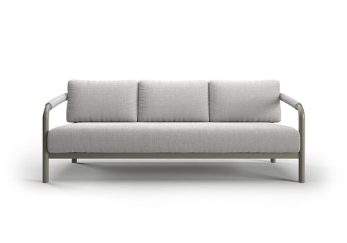 LORVAIN-silver 3 SEATER SOFA