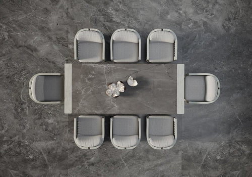 ELYTHIA-ash DINING SET FOR 8