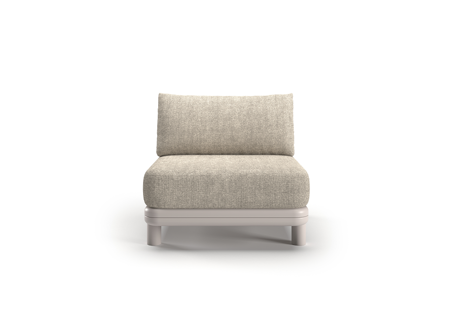ALVO-bisque 1 SEATER CENTRAL MODULE