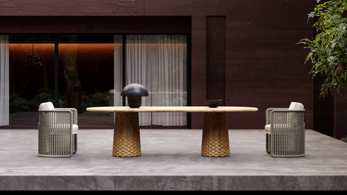 Miura-bisque Carving Dining Set
