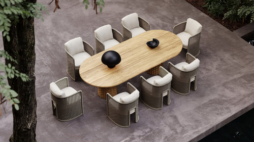Miura-bisque Carving Dining Set