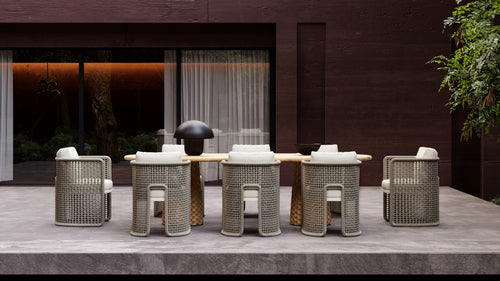 Miura-bisque Carving Dining Set