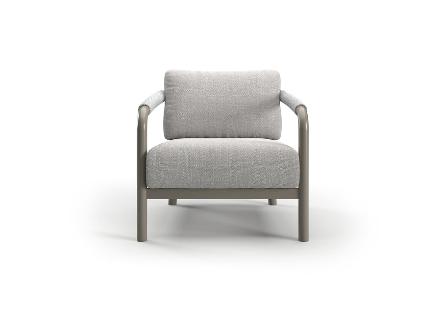 LORVAIN-silver ARMCHAIR