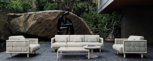 Éclat-bisque 3 Seater Sofa