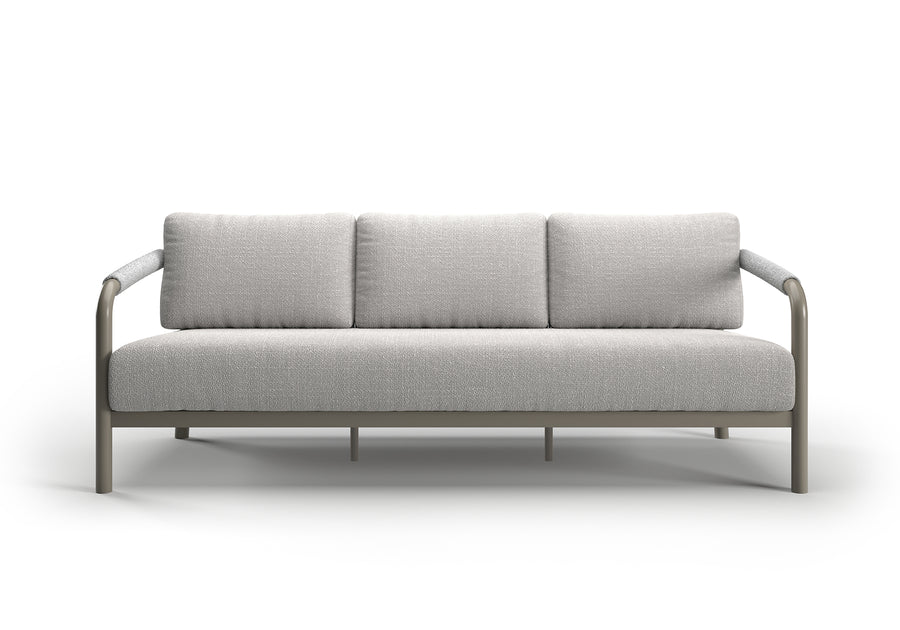 LORVAIN-silver 3 SEATER SOFA