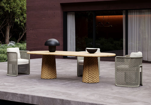 Miura-bisque Carving Dining Set