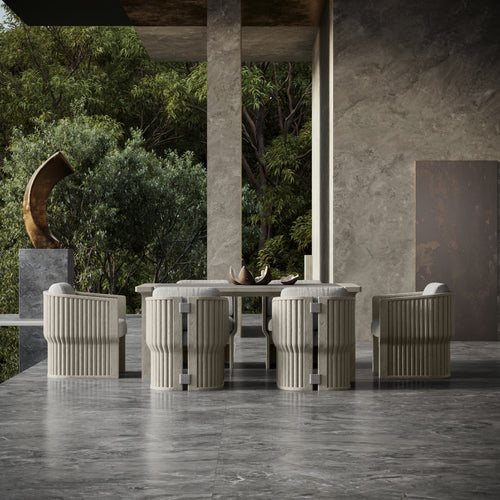 ELYTHIA-ash DINING TABLE FOR 6