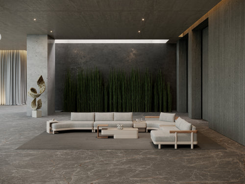 ALVO-bisque 2 SEATER LEFT ANGLE MODULE