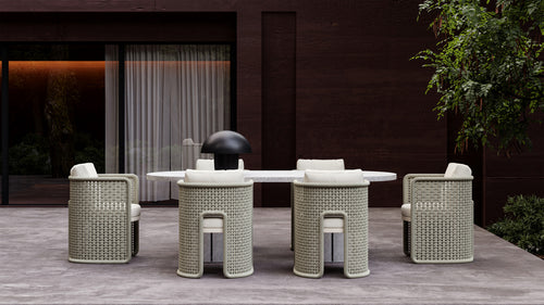 Mıura-bisque Dining Set For 6