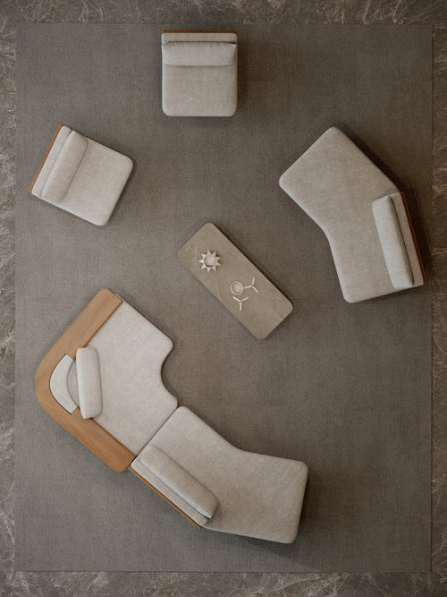 ALVO-bisque 2 SEATER LEFT ANGLE MODULE