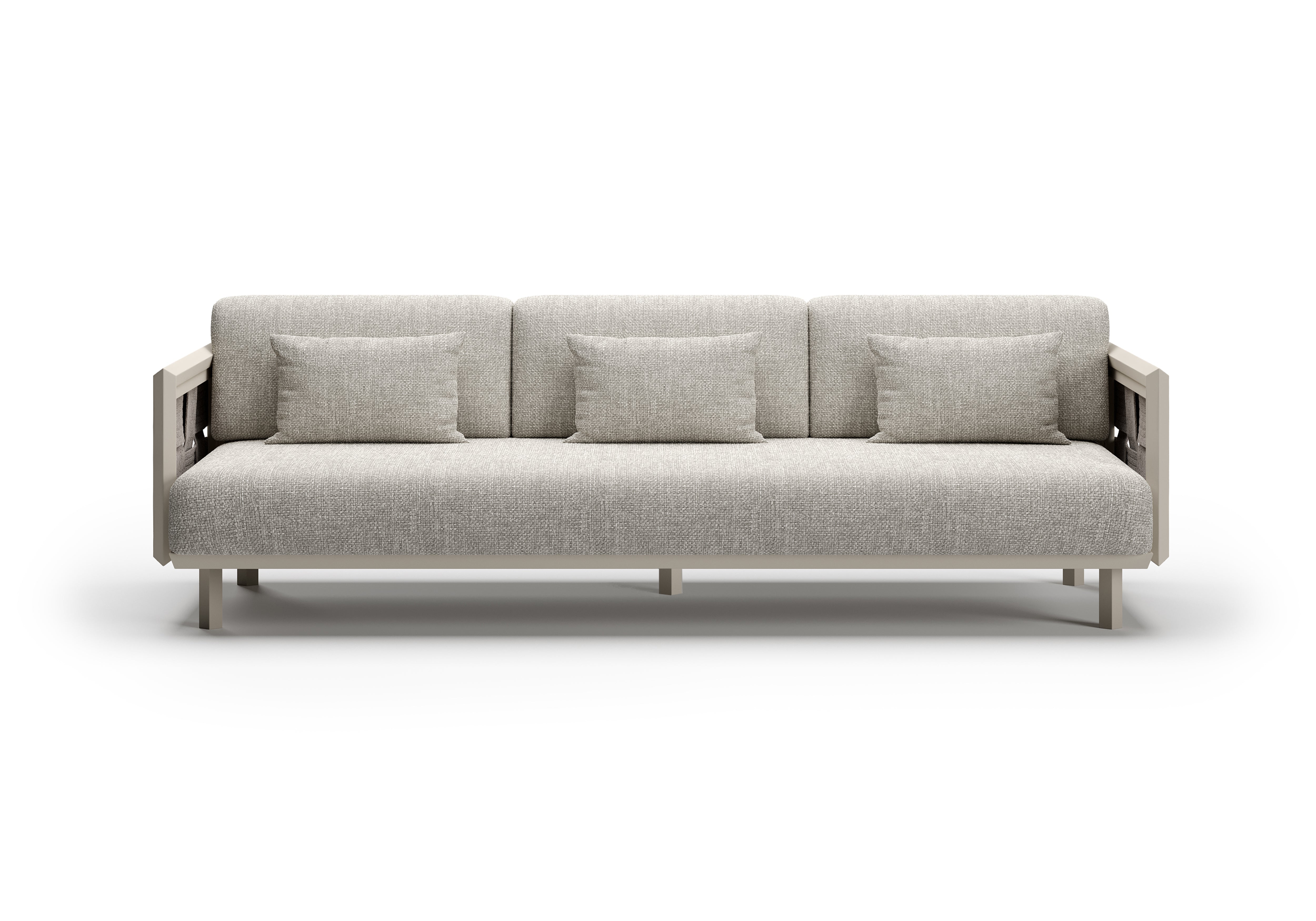 Éclat-bisque 3 Seater Sofa