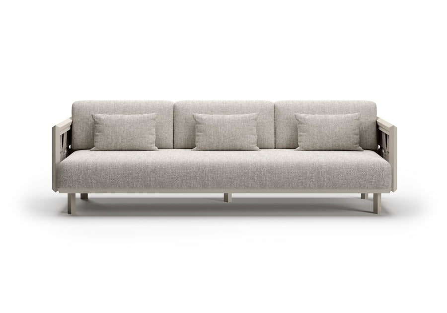 ÉCLAT-bisque 3 SEATER SOFA