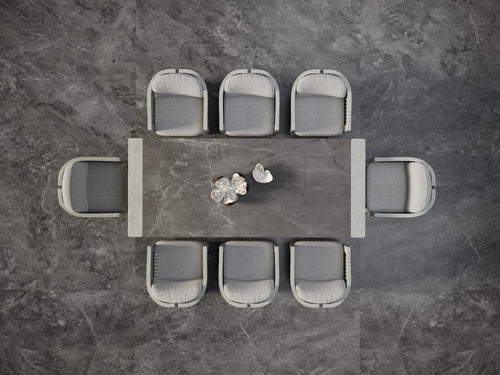 ELYTHIA-ash DINING TABLE FOR 8