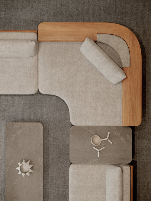 ALVO-bisque 2 SEATER LEFT ANGLE MODULE