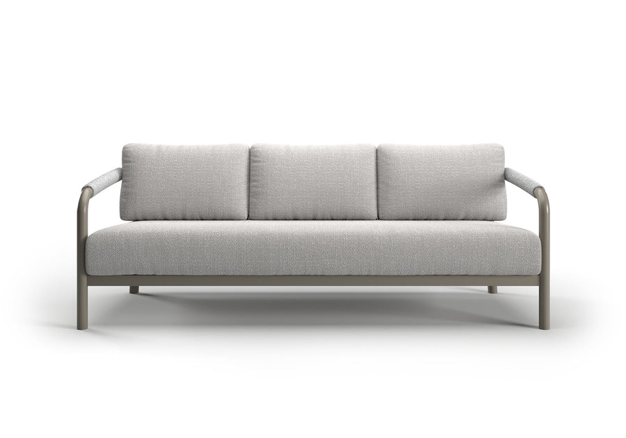 LORVAIN-silver 3 SEATER SOFA