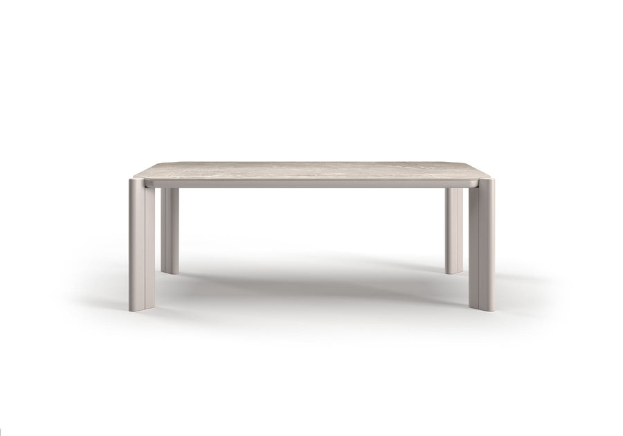 ALVO-bisque DINING TABLE FOR 6