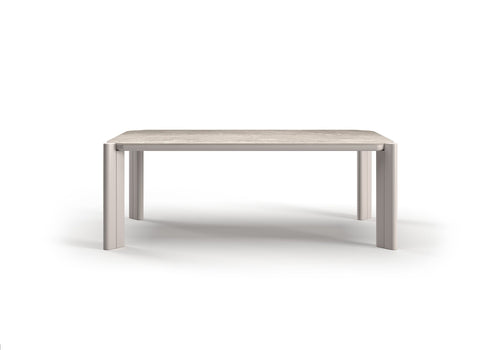 ALVO-bisque DINING TABLE FOR 6