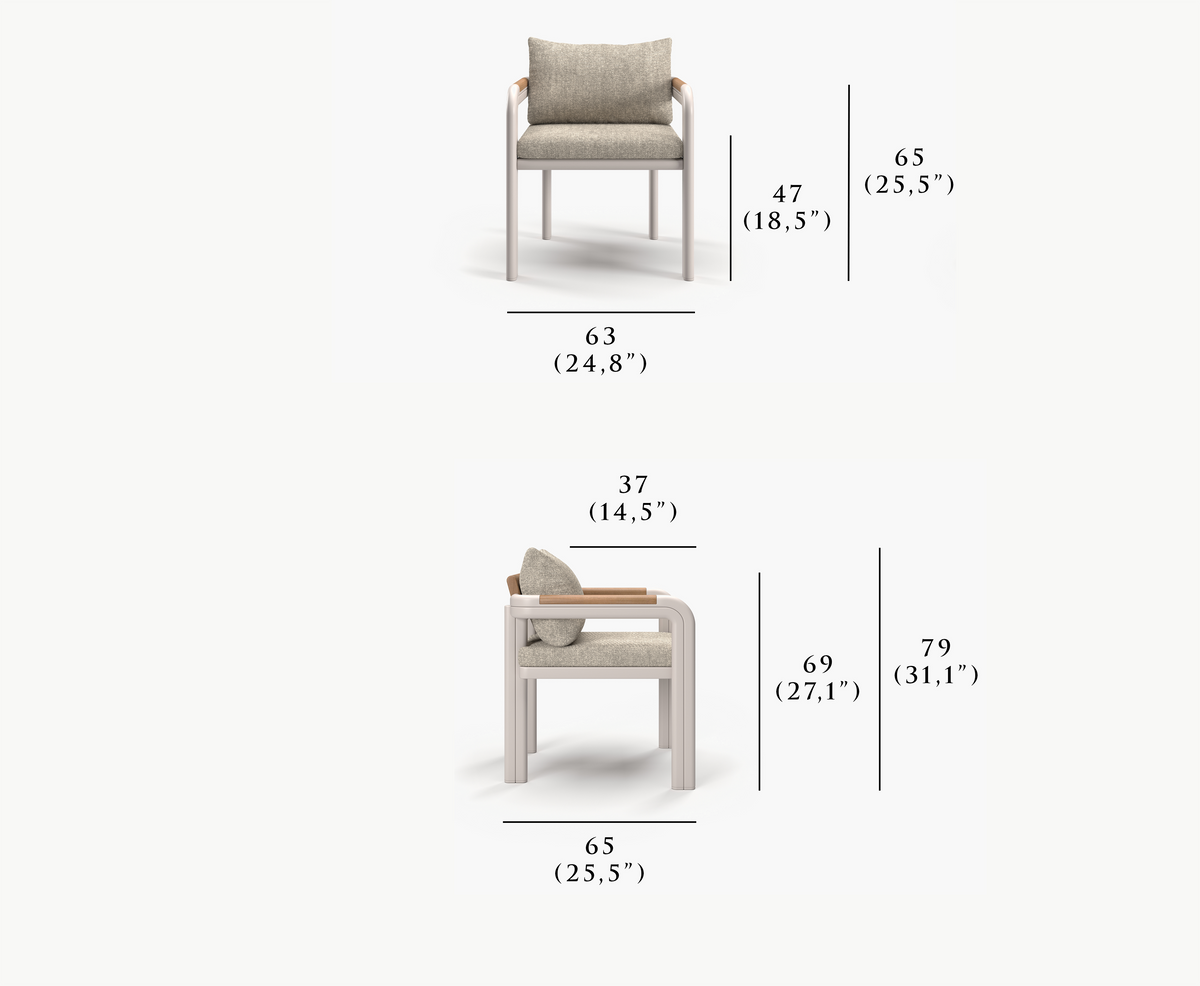 ALVO-bisque DINING CHAIR