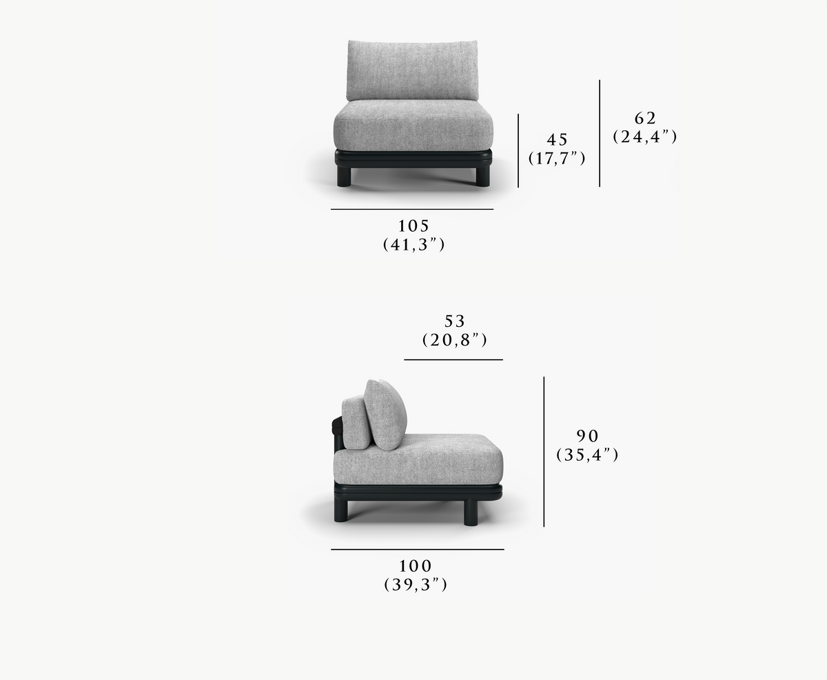 ALVO-fern 1 SEATER  CENTRAL MODULE