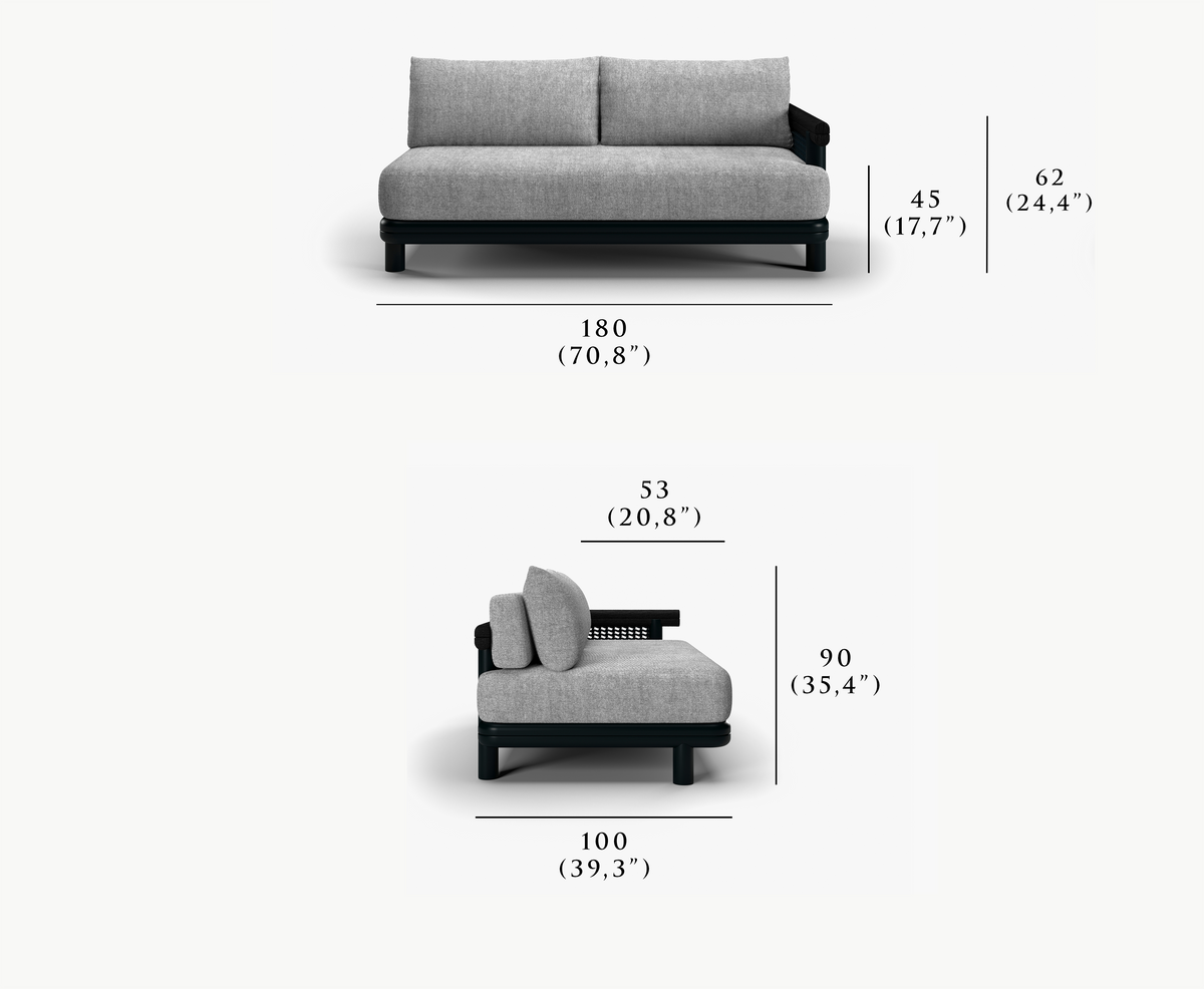 ALVO-fern 2 SEATER RIGHT MODULE
