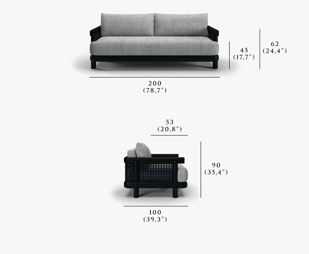 ALVO-fern 2 SEATER SOFA