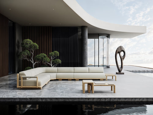 CALEO-natural 2 SEATER CENTRAL SOFA