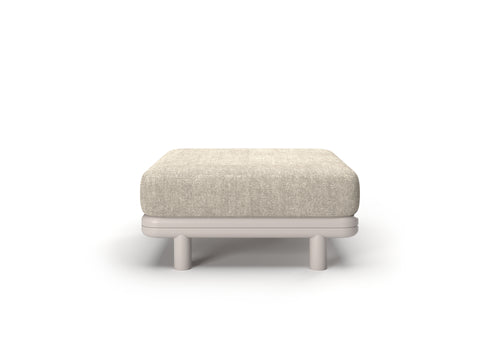 ALVO-bisque OTTOMAN