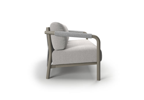 LORVAIN-silver 3 SEATER SOFA
