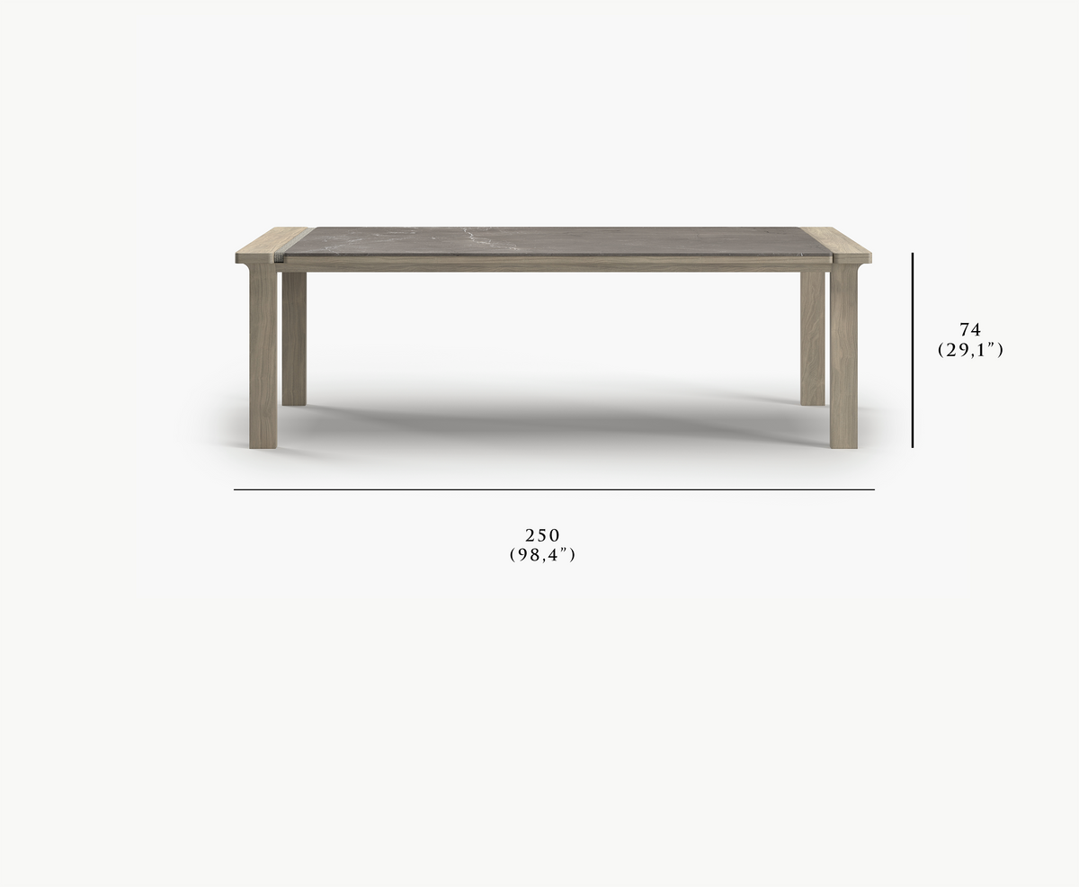 ELYTHIA-ash DINING TABLE FOR 8