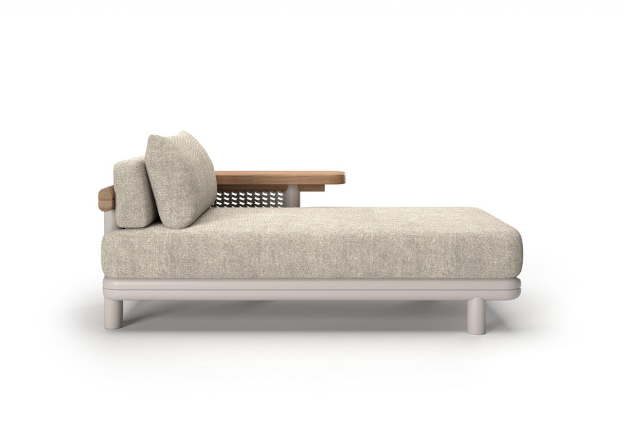 ALVO-bisque RIGHT SUN LOUNGER MODULE