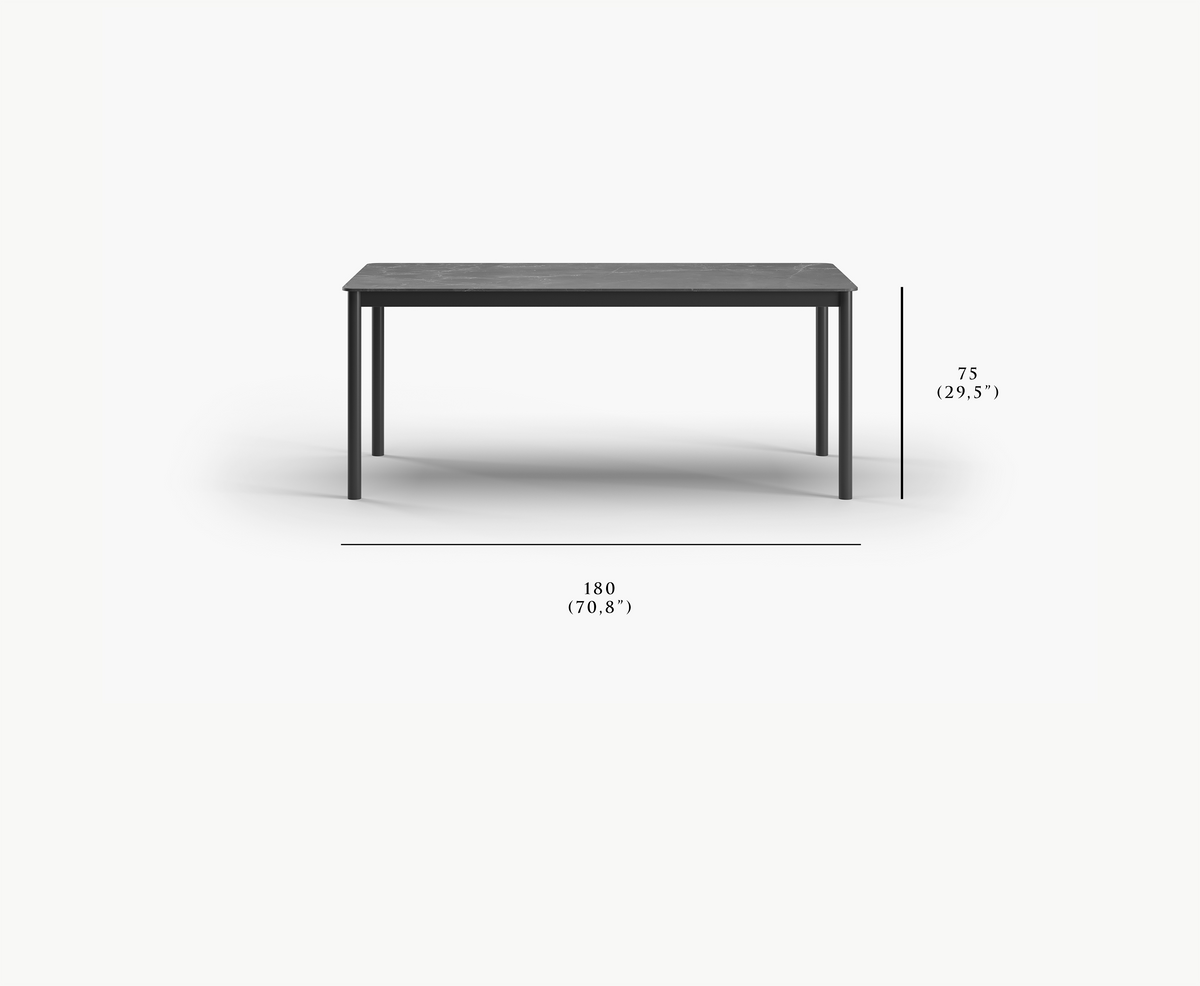 LORVAIN-nightfall DINING TABLE FOR 6