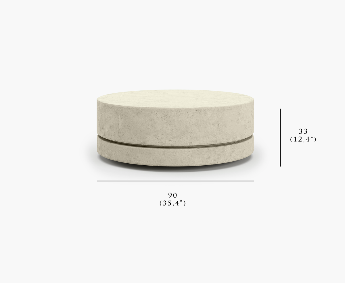 MIURA-bisque L SIZE COFFEE TABLE