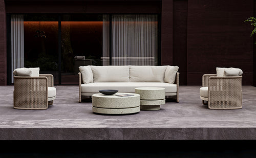 MIURA-bisque 3 SEATER SOFA