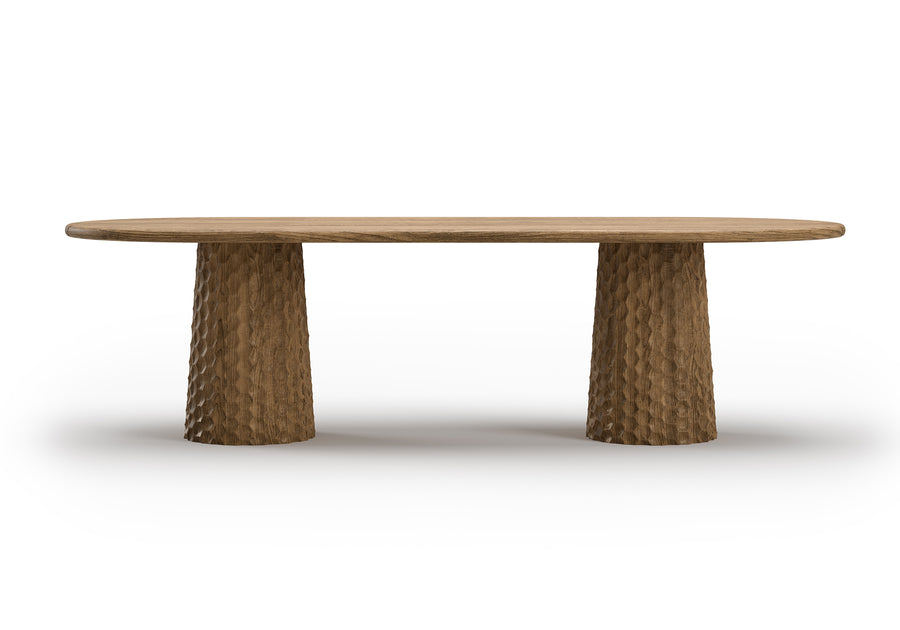 MIURA-bisque CARVING DINING TABLE