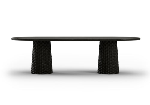Miura-nightfall CARVING DINING TABLE