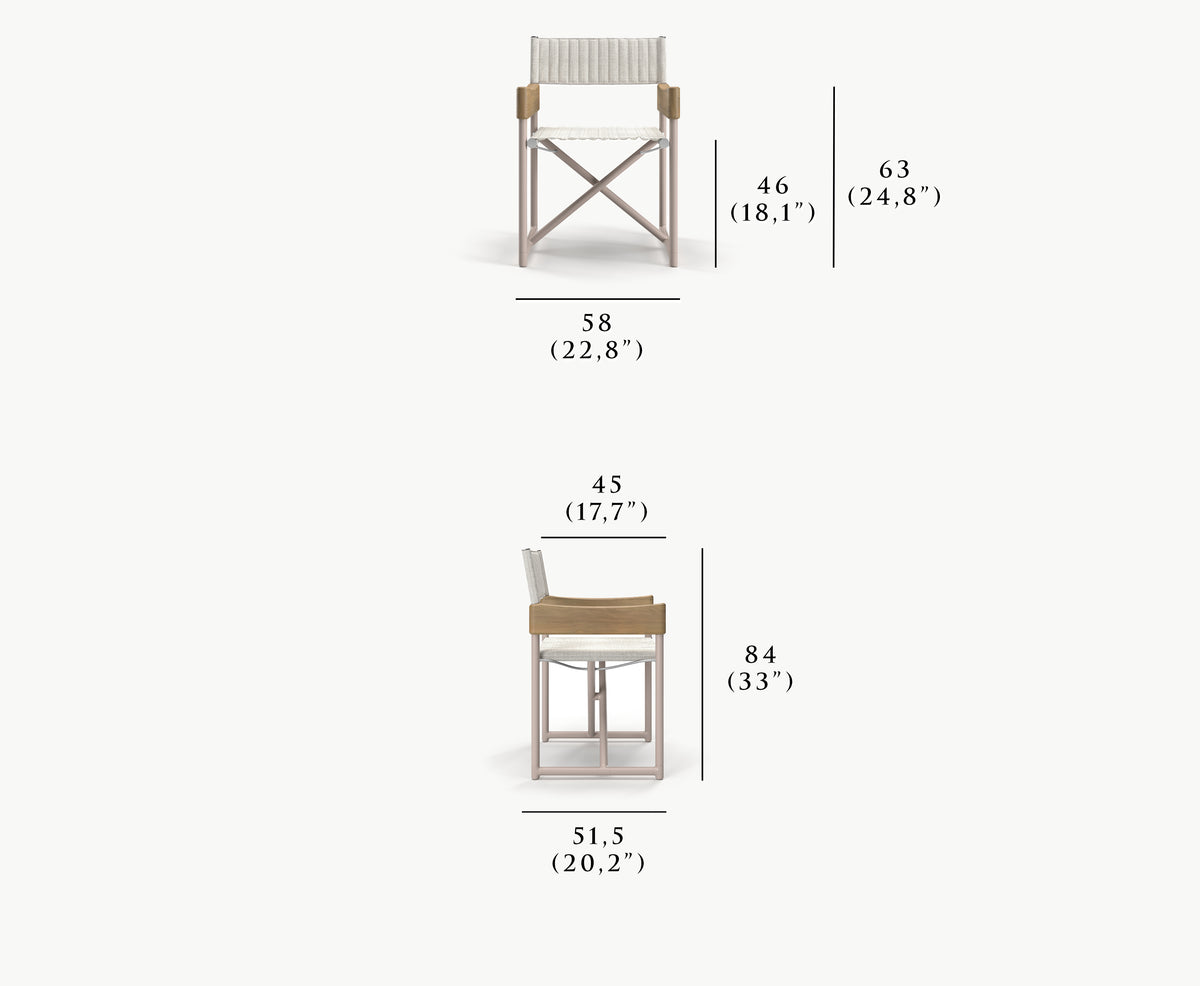 SESTRI-bisque DIRECTOR CHAIR
