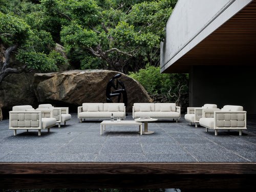 Éclat-bisque 3 Seater Lounge Set