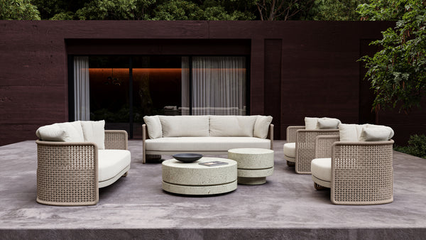 Miura-bisque 2 Seater Lounge Set