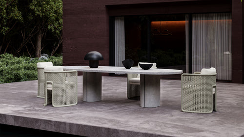 Mıura-bisque Dining Set For 6