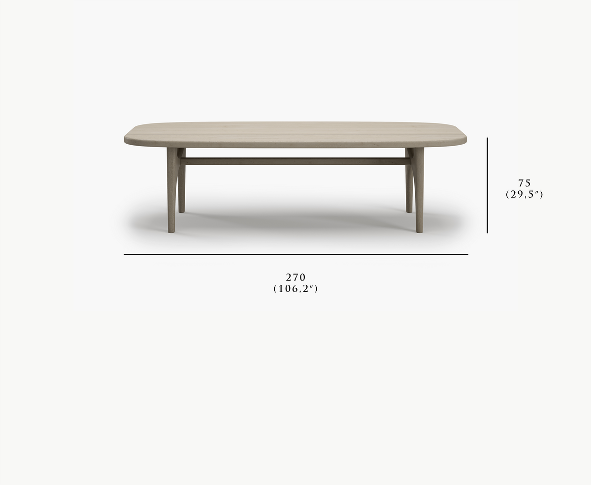 WHALE-ash DINING TABLE