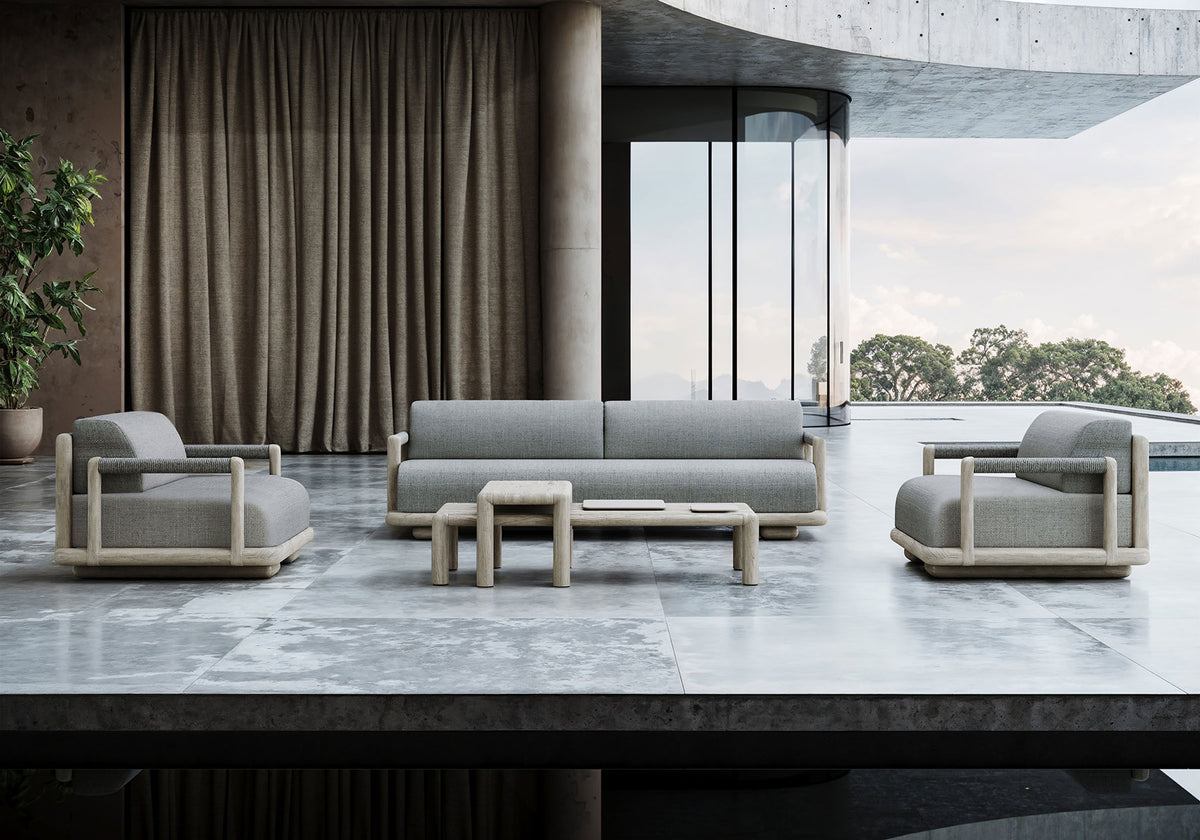 CALEO-ash 3-SEATER LOUNGE SET