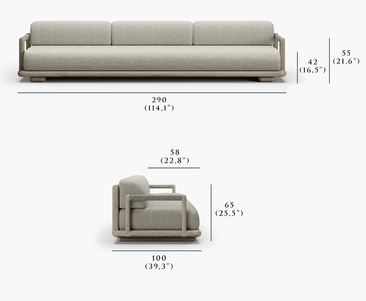 CALEO-ash 4 SEATER SOFA
