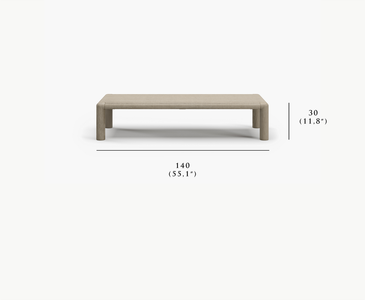 CALEO-ash L SIZE COFFEE TABLE