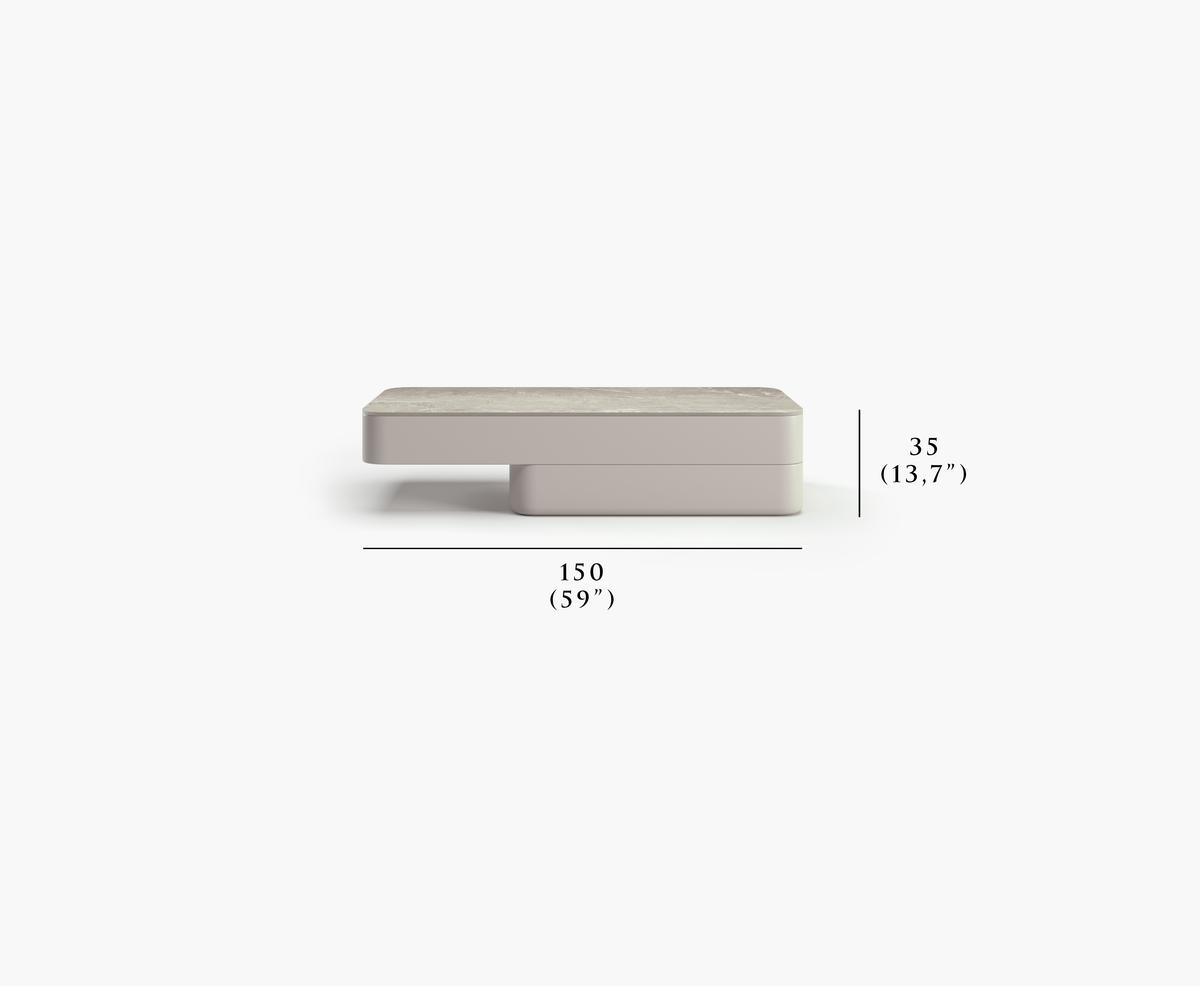 ALVO-bisque CENTER COFFEE TABLE