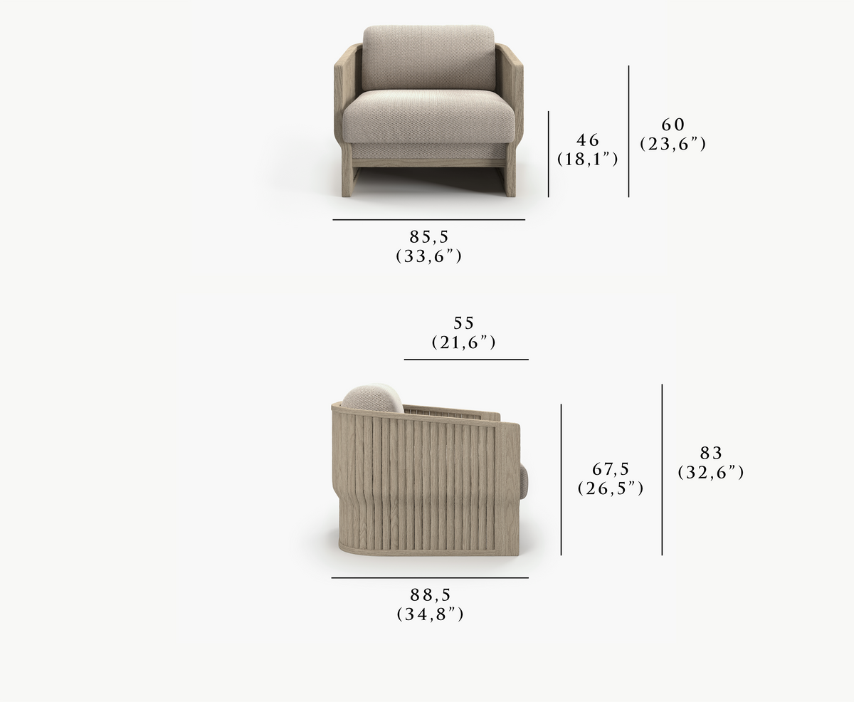 ELYTHIA-ash ARMCHAIR