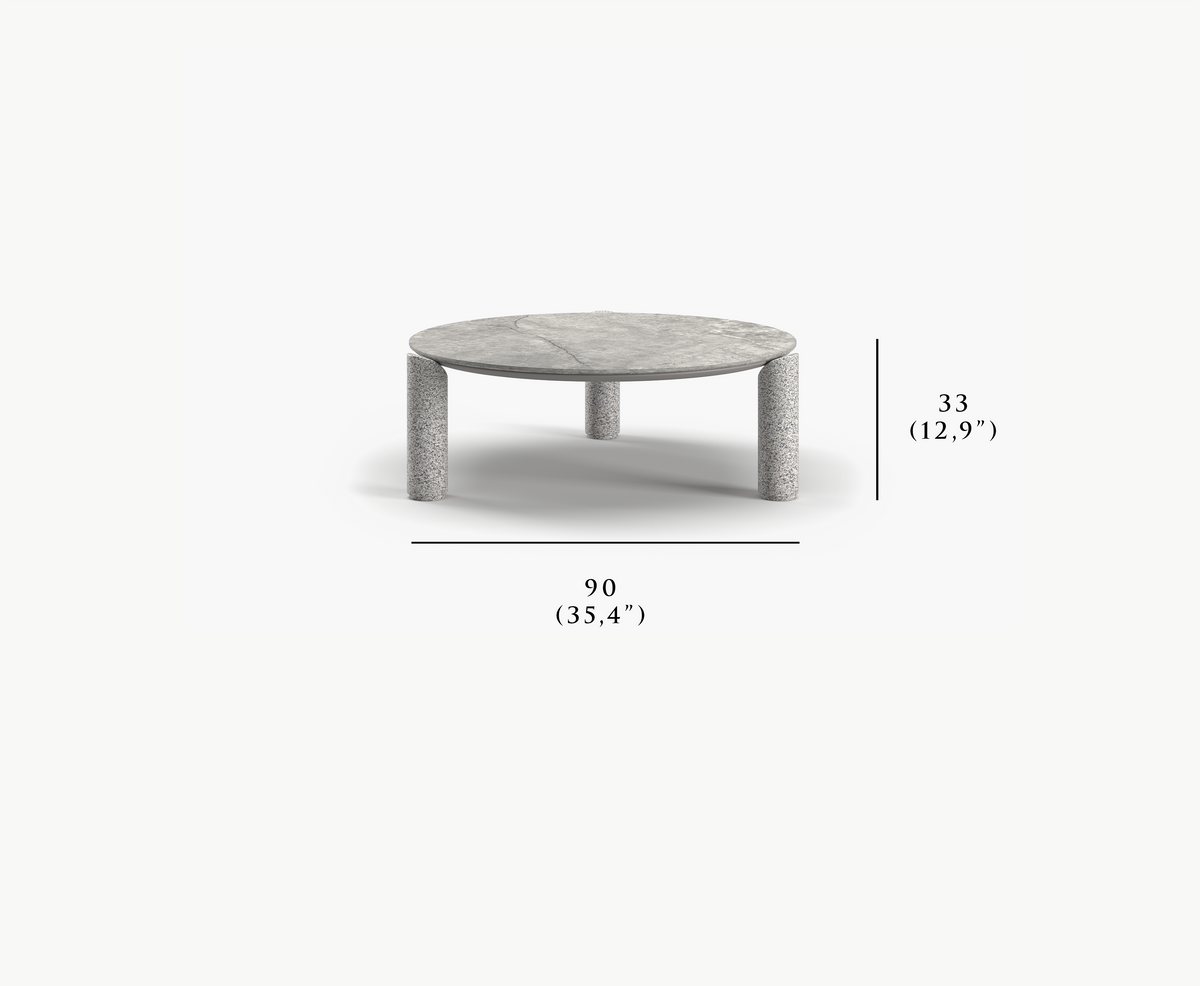 LORVAIN-silver L SIZE COFFEE TABLE