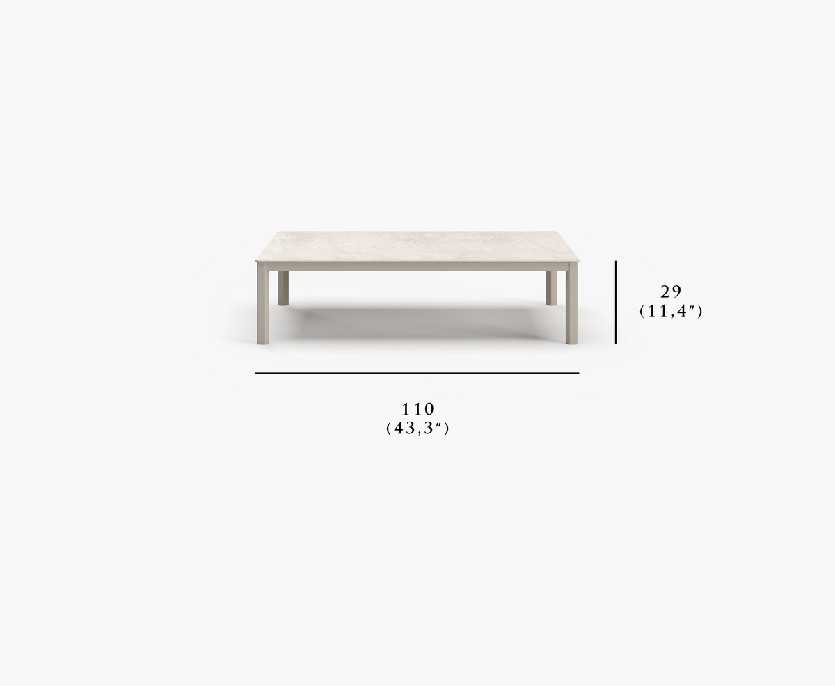 ÉCLAT-bisque COFFEE TABLE