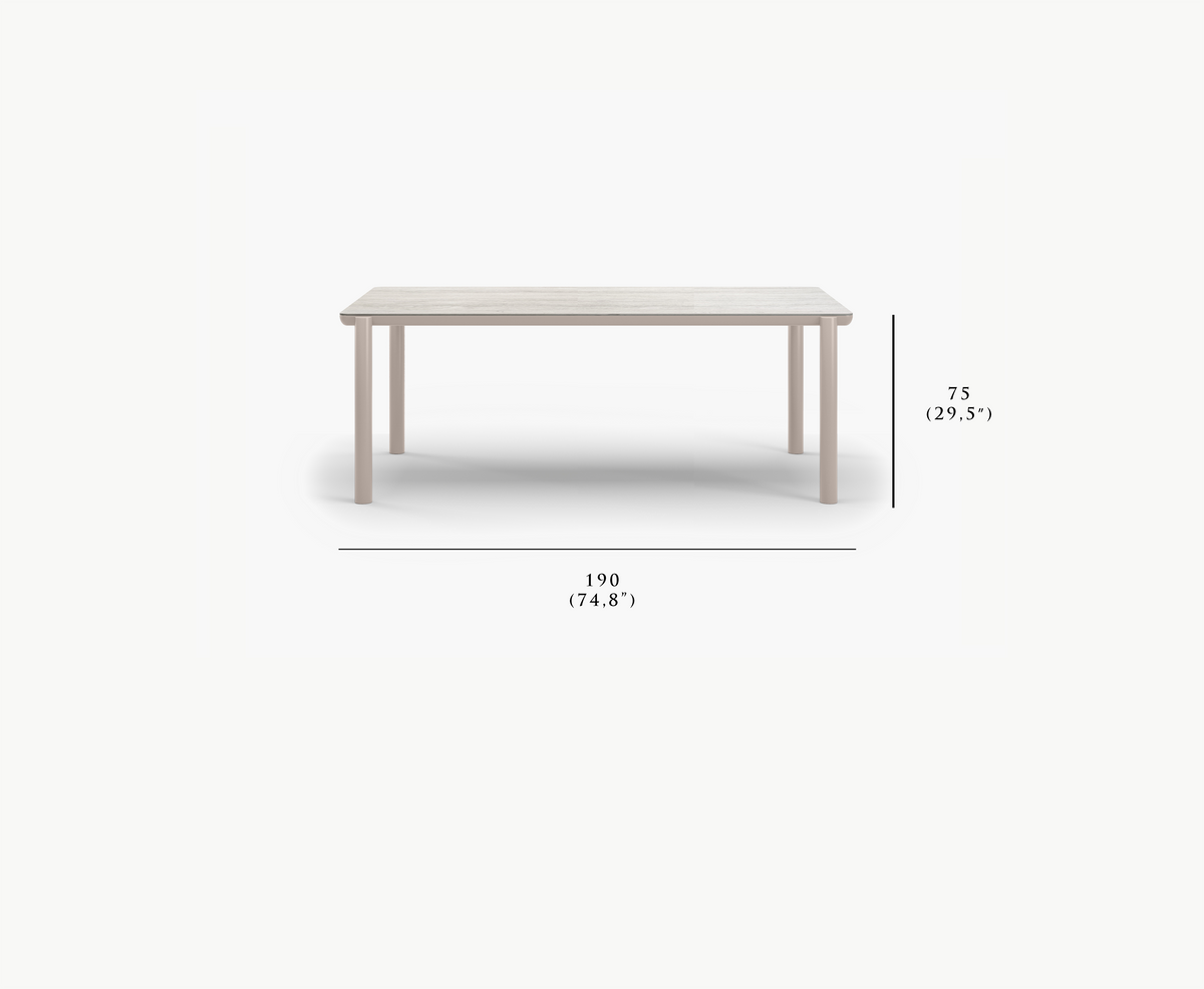 LINK-bisque  DINING TABLE FOR 6