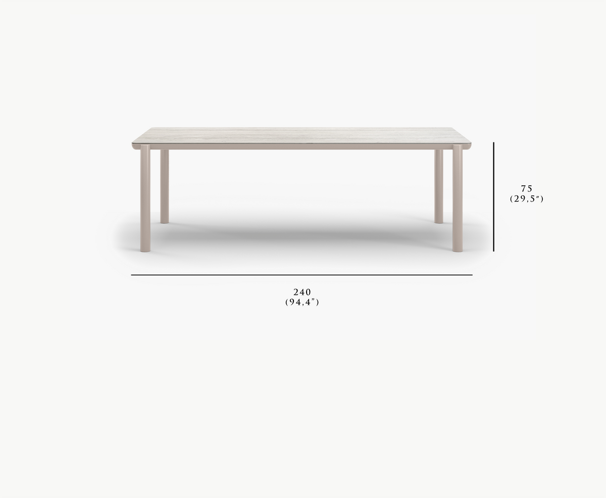 LINK-bisque  DINING TABLE FOR 8