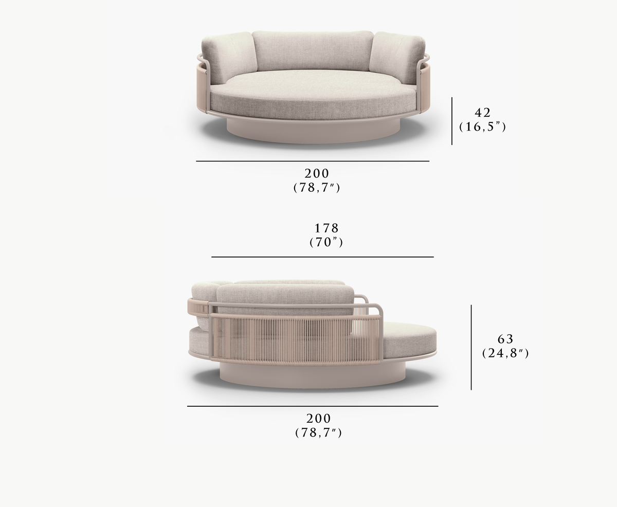 LINK-bisque MEDITATION BED